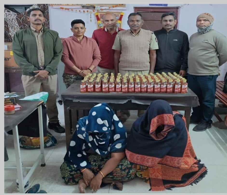 रेल्वे मार्गाने अवैध दारू तस्करी उघड : लोहमार्ग पोलिसांची धडक कारवाई, दोन महिला अटकेत